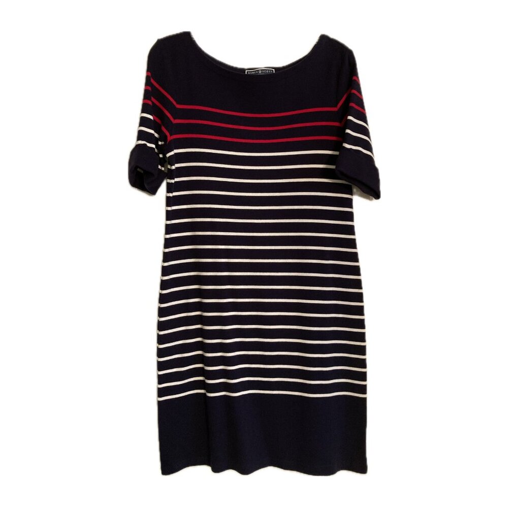 Karen Scott Red White and Blue Dress